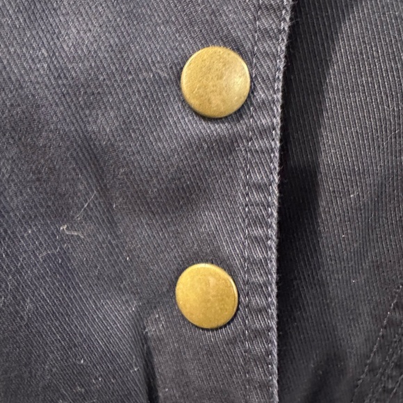 Tommy Hilfiger Blue Jean Military Jacket Brass 6 Buttons Sz XL/XG Extra Large. - Picture 8 of 16